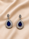 Royal Sapphire Teardrop Earrings