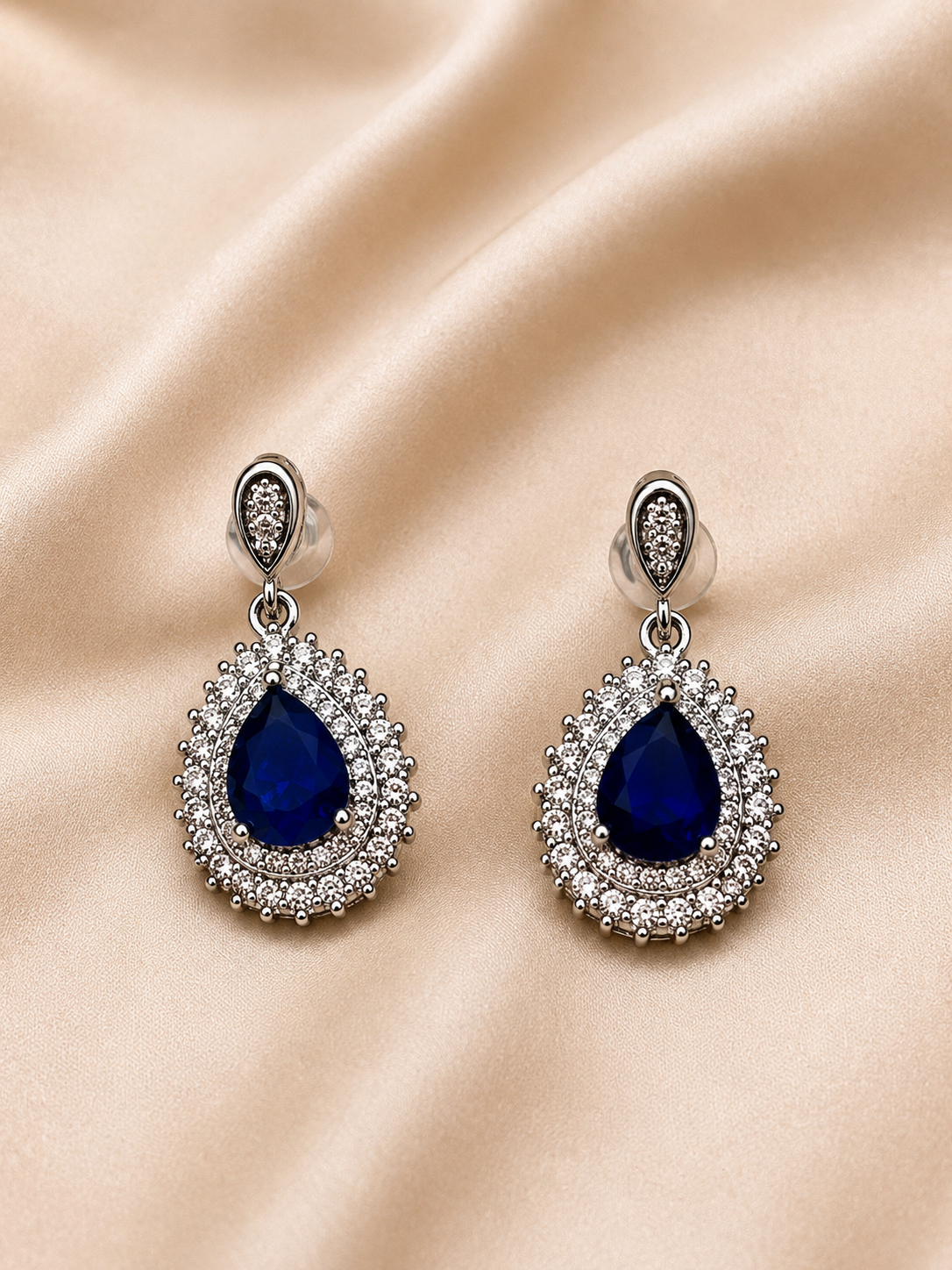 Royal Sapphire Teardrop Earrings