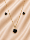 Midnight Crystal Pendant Set