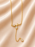 Crystal Glow Golden Pendant