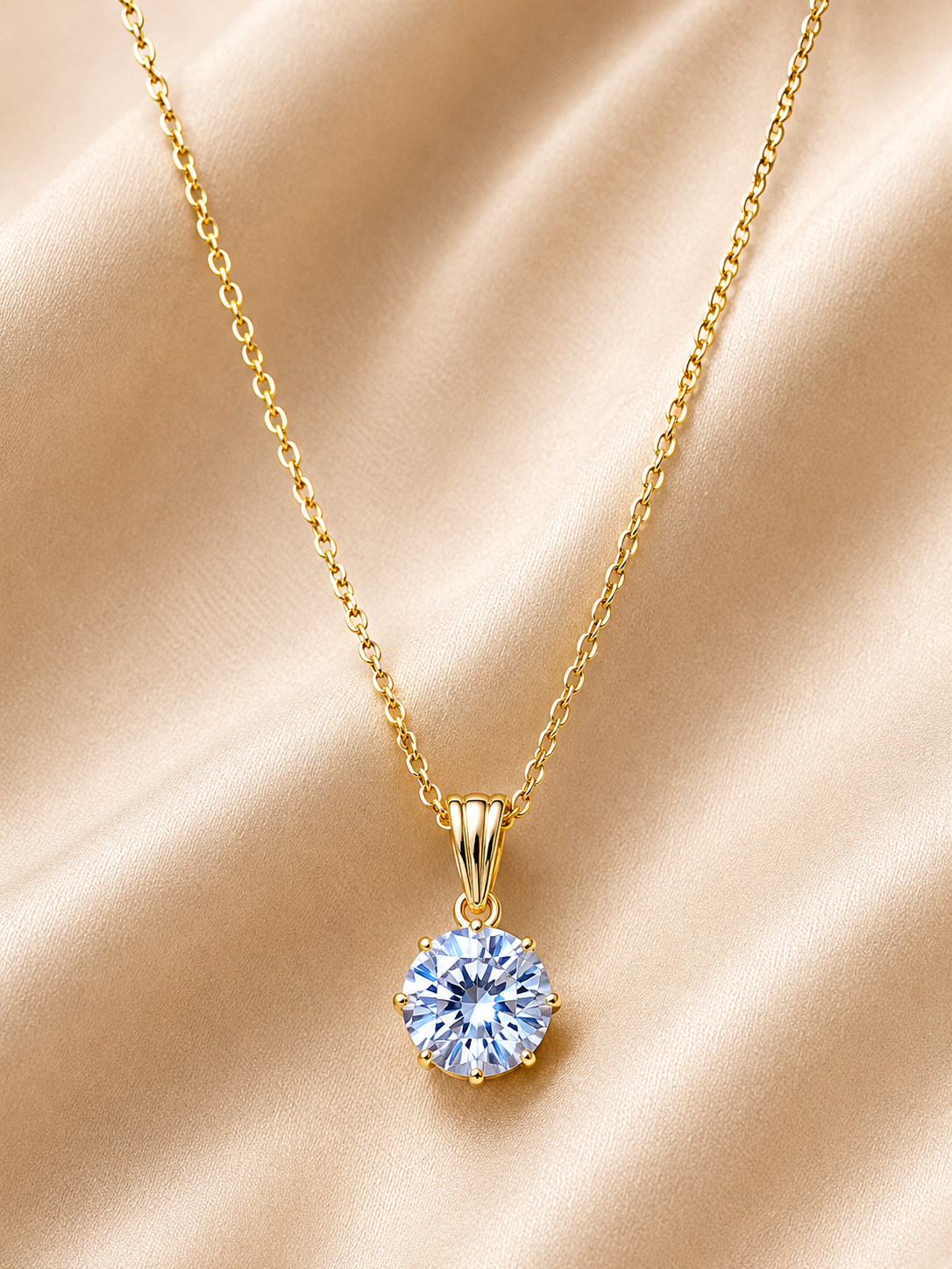 Sky Bloom Golden Pendant