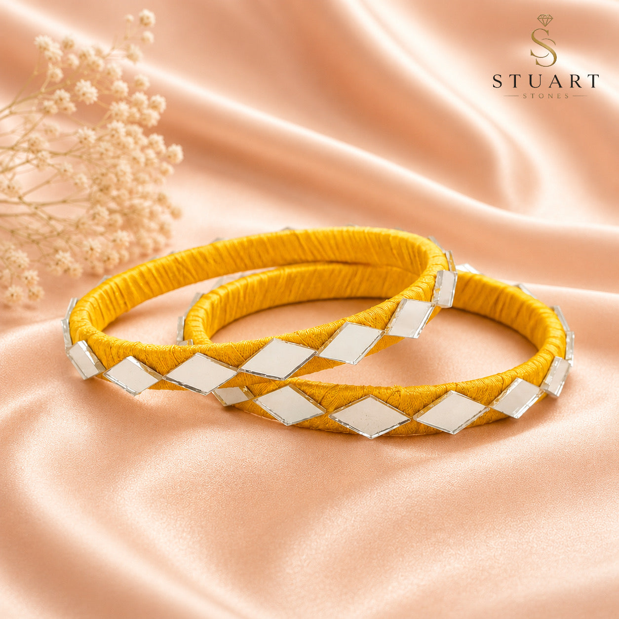 Golden Glow Mirror Handmade Bangles