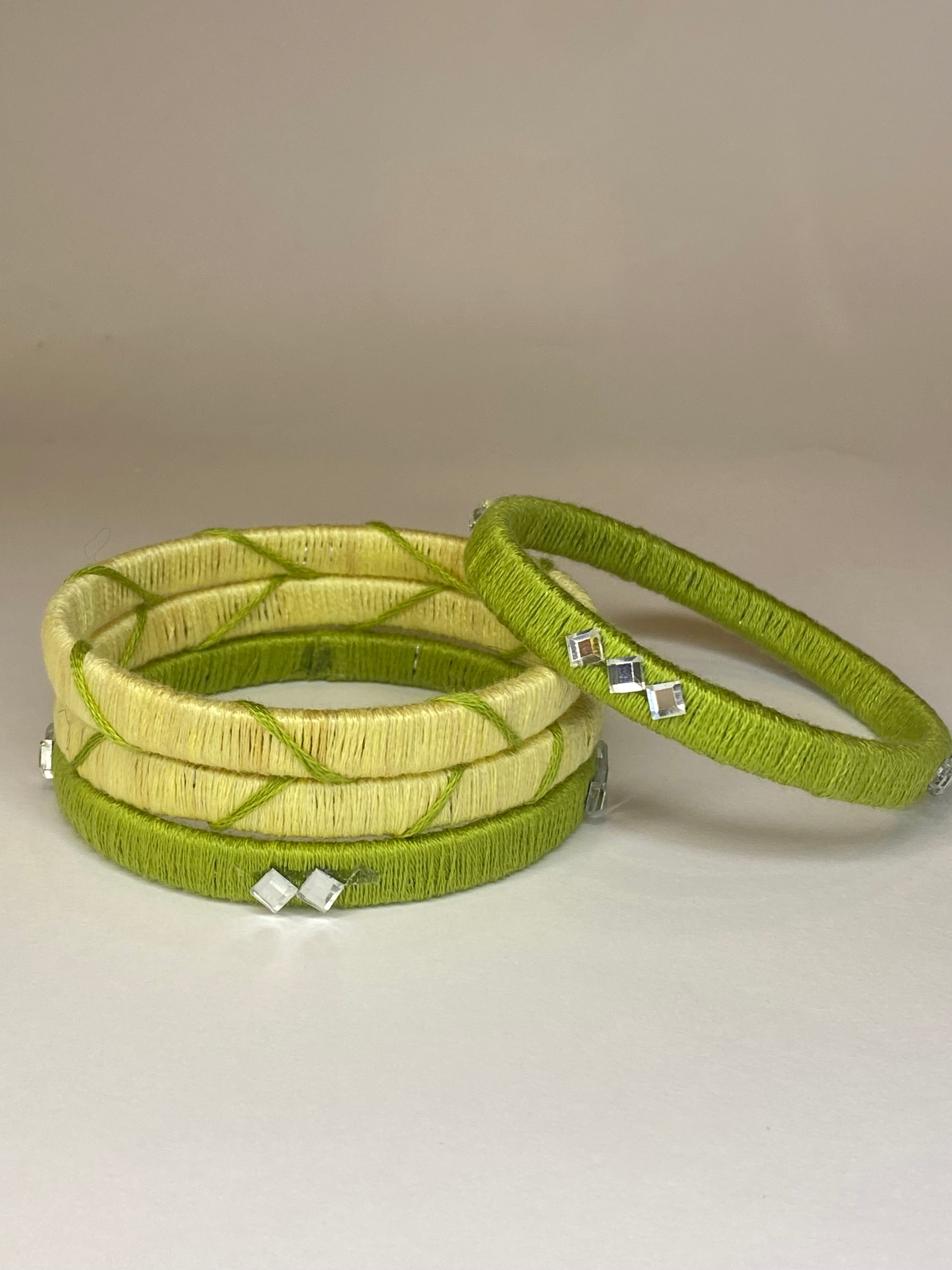 Green Handmade Bangles