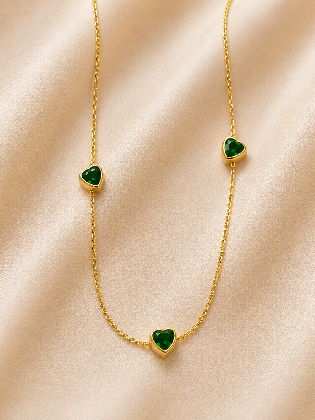 Emerald Heart Necklace