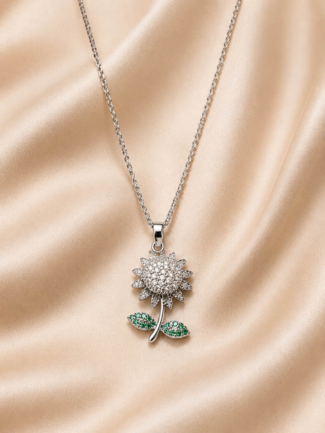 Crystal Sunflower Necklace