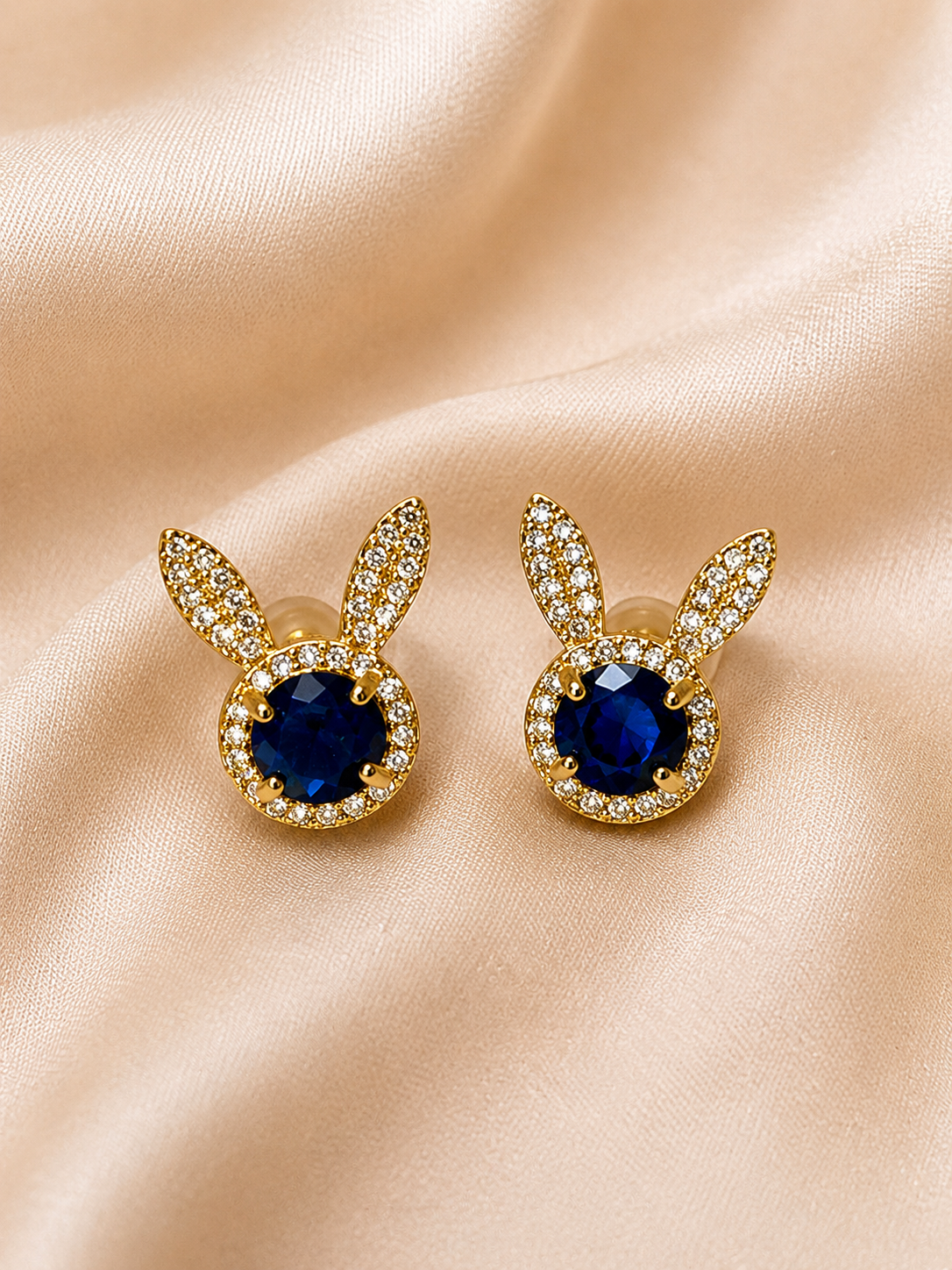 Bunny Crystal Stud Earrings
