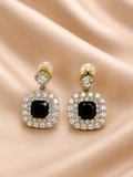 Midnight Halo Crystal Earrings
